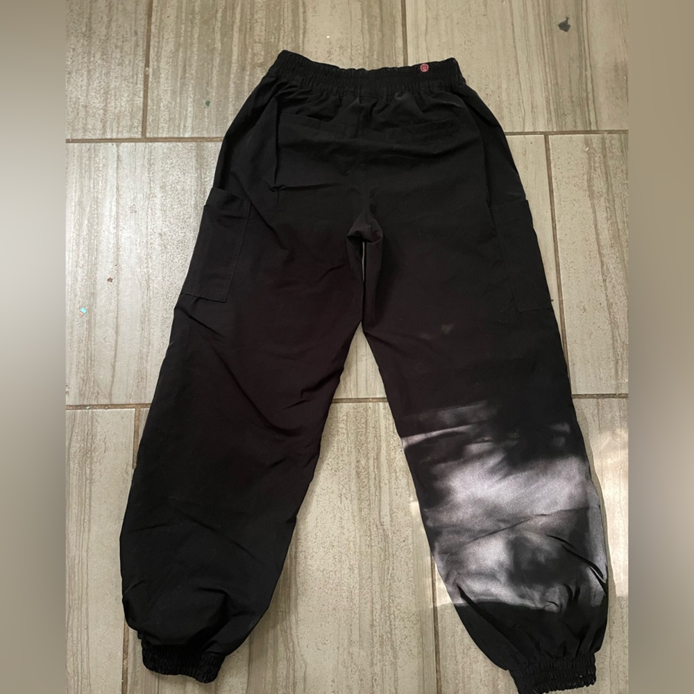 Women Classic Black Cargo Pants Size S Comfortable YK2 - Picture 7 of 9